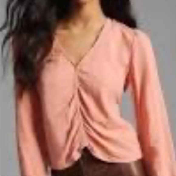 Anthropologie Shirred Blouses |
Mercari pink long sleeve women top size XL - Picture 2 of 5